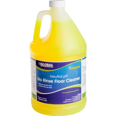 Global Industrial Neutral pH No Rinse Floor Cleaner 1 Gallon Bottle 4/Case
