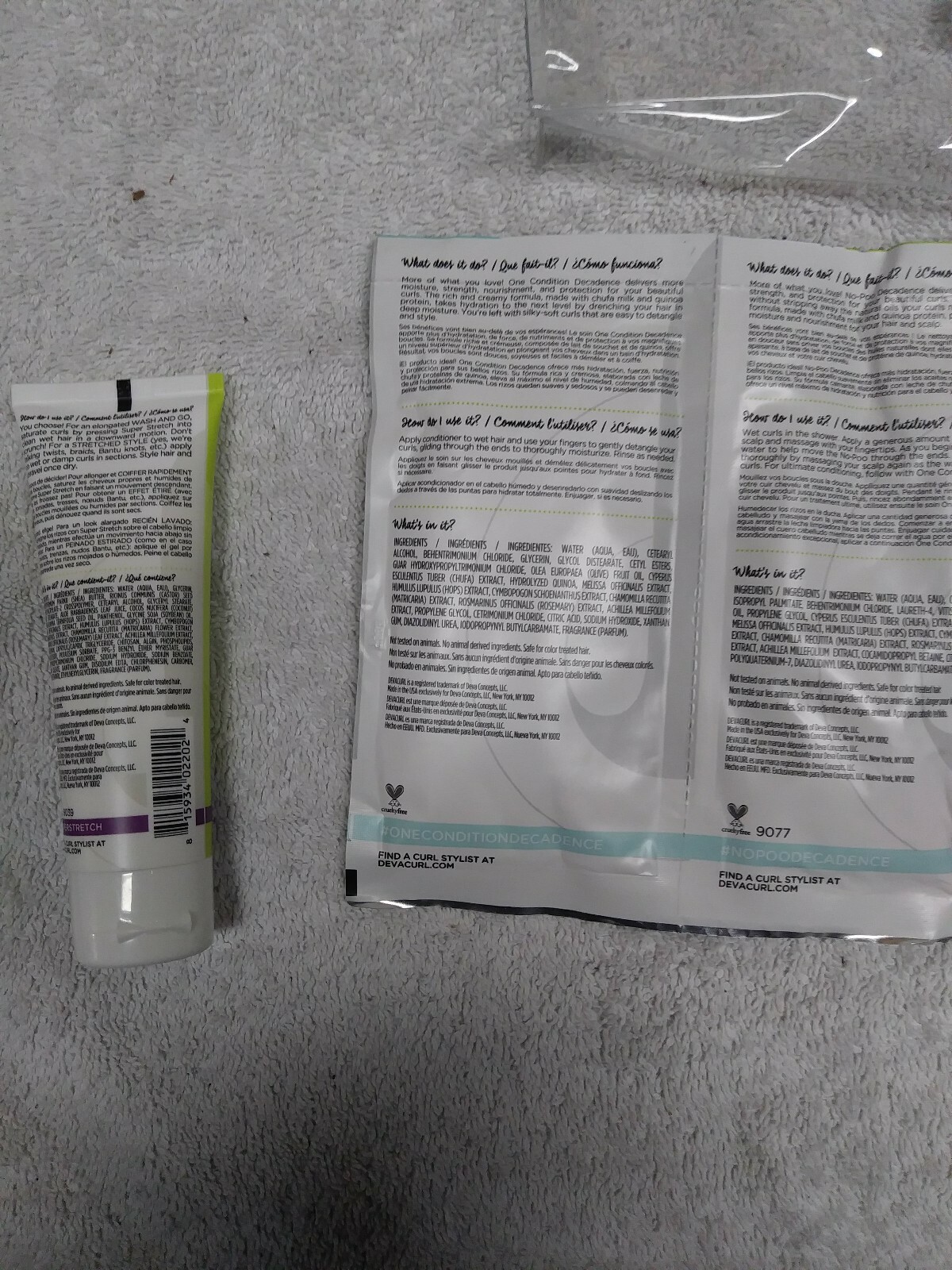 Deva Curl Travel Set Super Stretch Decadence And Deep Sea Repair 1 fl oz.  1.5