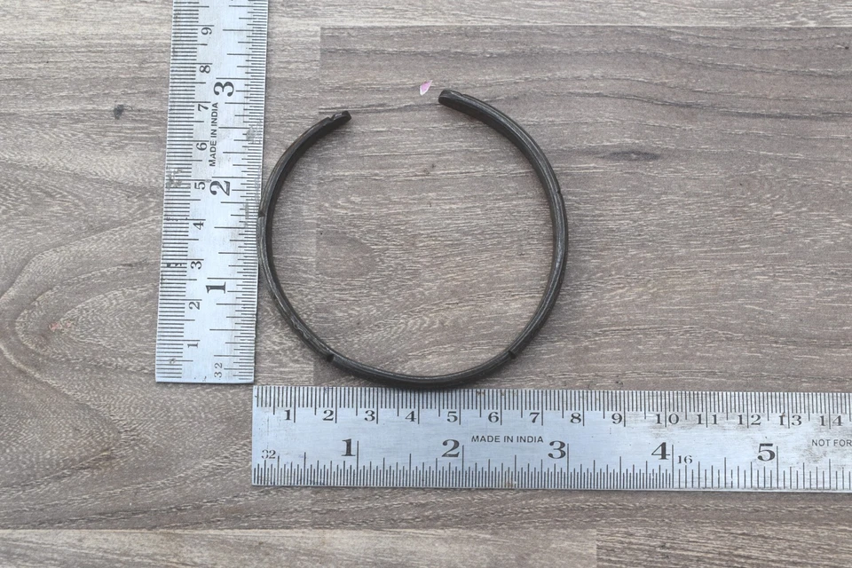 Brazalete vintage de acero de Damasco forjado a mano brazalete para hombre joyería regalo Foto 3 de 4