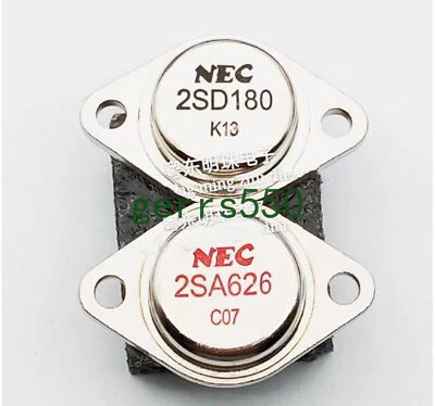 1 pcs New NEC pair gold seal tube TO-3 2SA626 2SD180