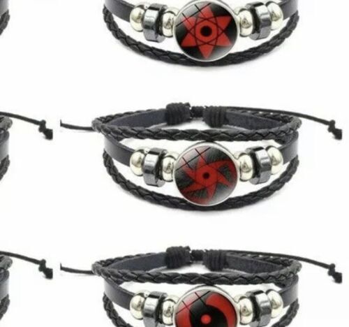 Naruto Anime Sharingan Bracelet Pick One Sasuke Kakashi Madara Obito Mangekyou - Picture 144 of 156