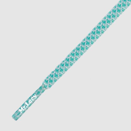 Laces Mr Lacy Ropies Round Fashion Shoe Laces Rope lace Mint Green White - Picture 1 of 6