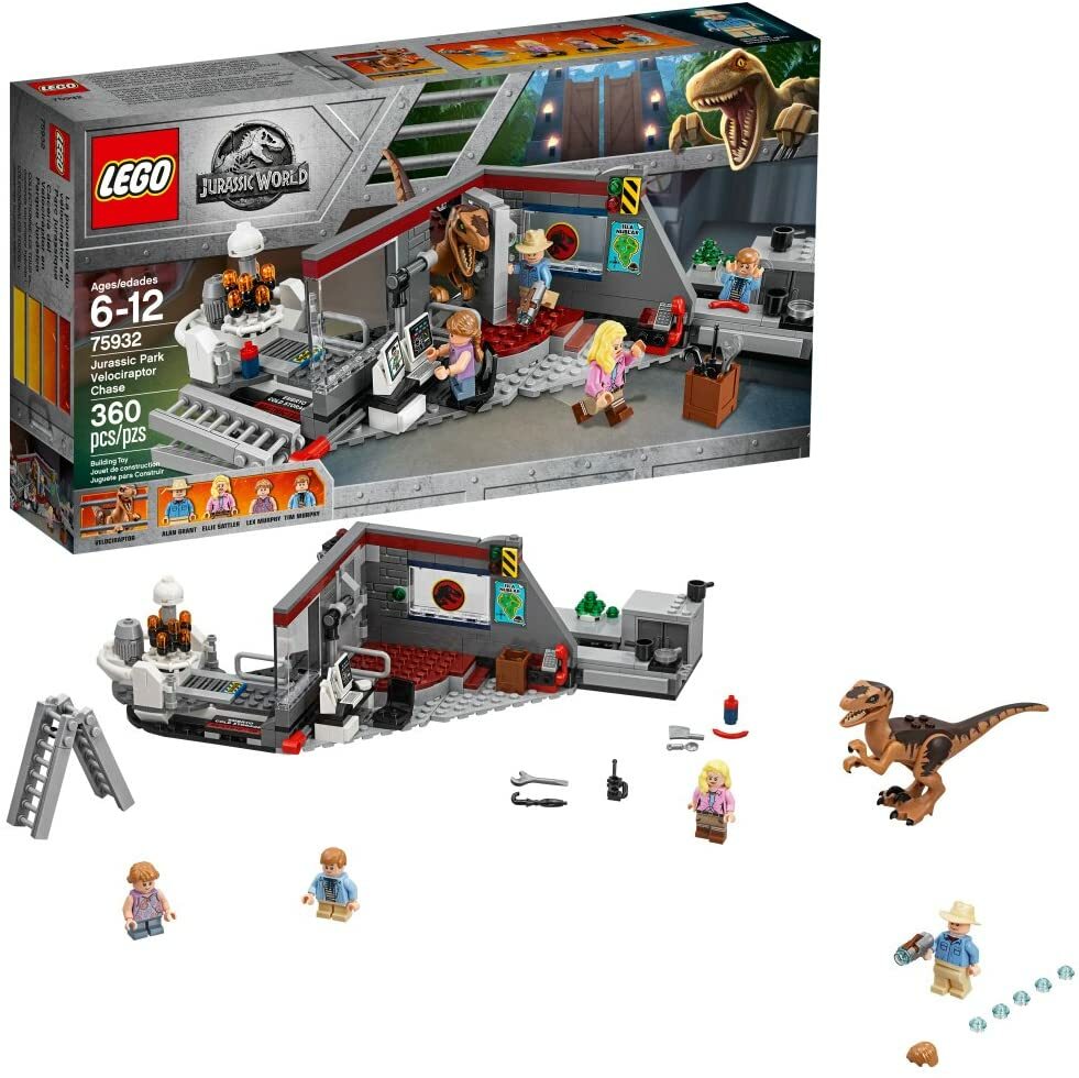 Lego Jurassic World 75932 VELOCIRAPTOR CHASE Park Alan Ellie Lex