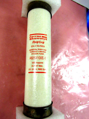 FERRAZ SHAWMUT AMPTRAP A825X100E-1  100E CS-3 SERIES 100A CURRENT LIMITING FUSE