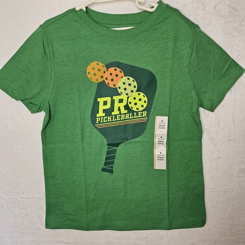 Boys' Short Sleeve 'Pro Pickleballer' Graphic T-Shirt - Cat & Jack Green Small - Picture 1 of 11