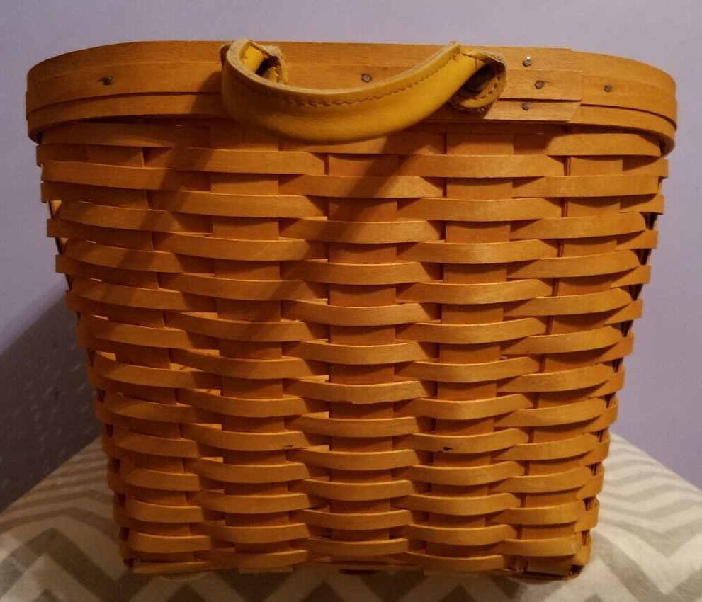 Longaberger 2001 Classic Oval Laundry Basket eBay
