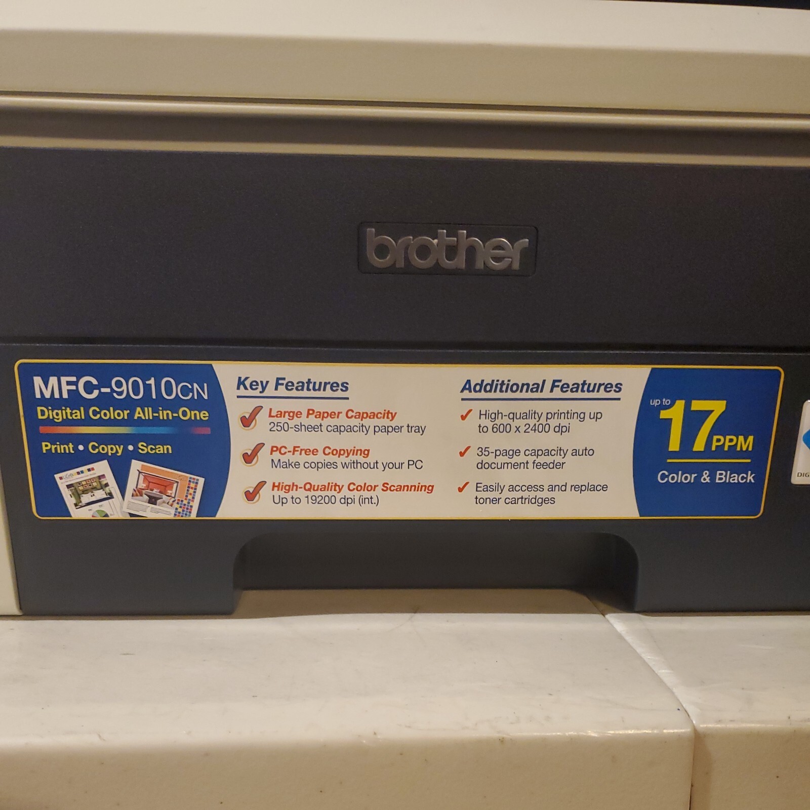 NO TONER Brother MFC9010CN Color Laser AllinOne Printer READ NOTES 8