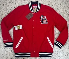 Mitchell & Ness Cooperstown Collection St. Louis Cardinals Twill Jacket Size 3XL