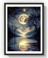 5D Diamond Art Kits for Adults 12x16inch Square Full Drill DIY Flower Landsca...