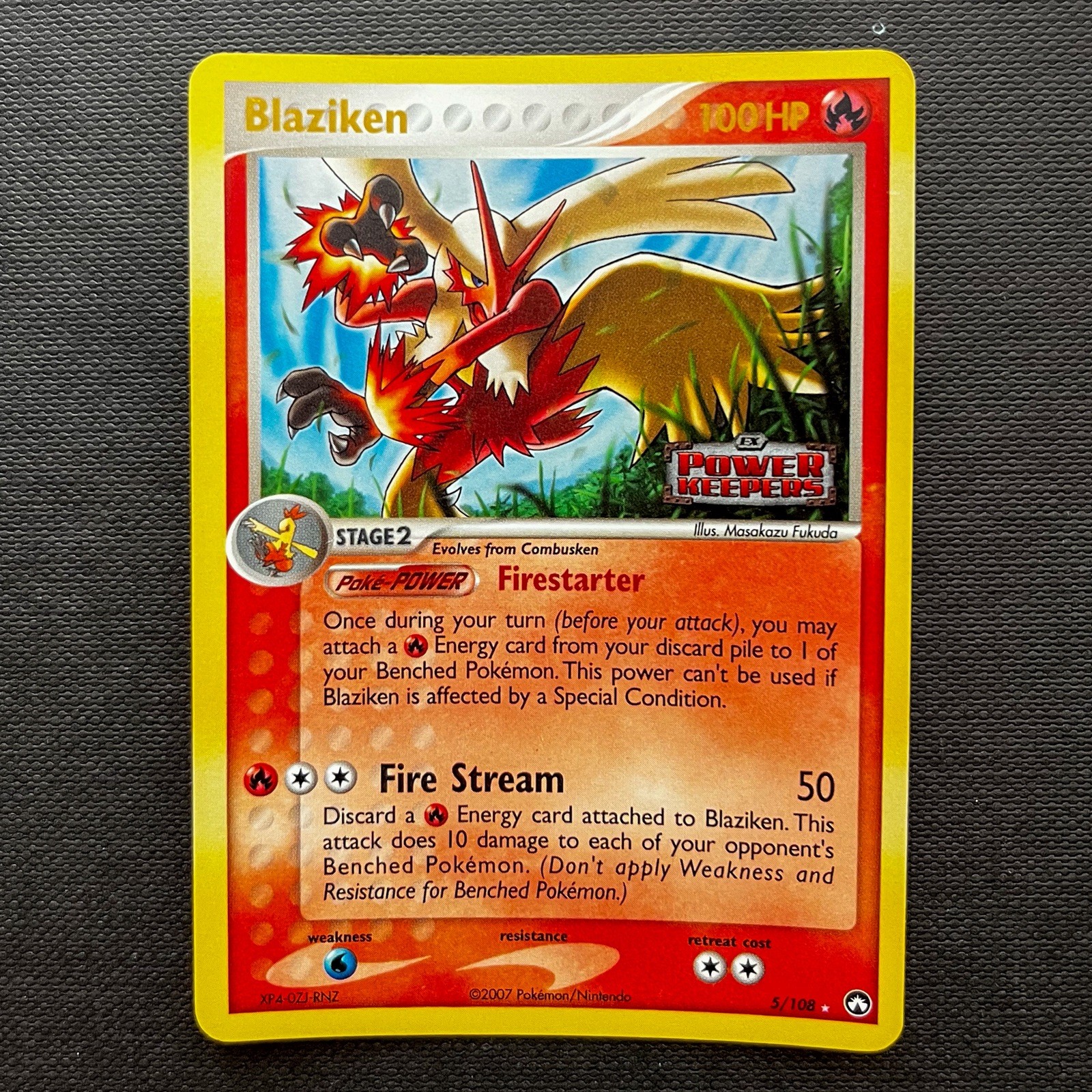 Blaziken | 5/108 Power Keepers | Reverse Holo [Stamped] Rare | Pokémon TCG LP