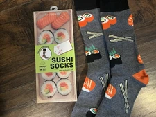 Sushi Socks Crew Length Adult Unisex