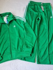 NWT Adidas Originals Adicolor Classics Firebird Tracksuit Set Green/White Women
