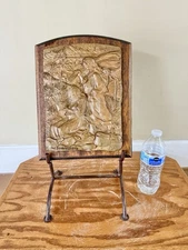 Russell Bowers Native American Bronze Relief Plaque Large The Basketmakers Basha