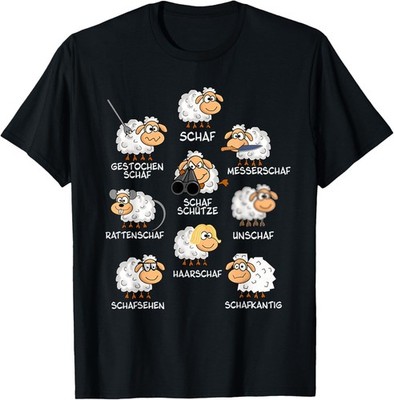 Funny Sheep Unsheep Word Game Sheep Herd Funny  Gift Unisex T-Shirt