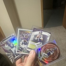 Vikings J.J. McCarthy Thunderbirds NFL 4 Sports Trading Card Lot Paragon