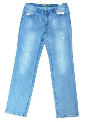 Jeans von Purple Lily Damen Style 57Lanta T582X lightblue denim Bootcut Größe 44