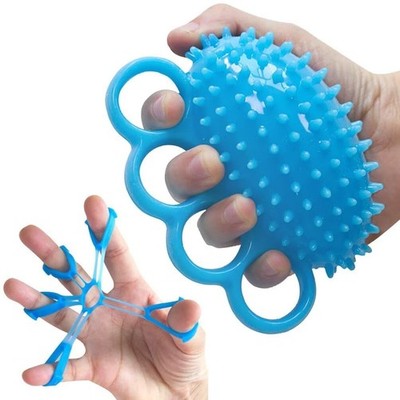 Hand Grip Strengthener Finger Exerciser Ball for Hand Physical Therapy, Strok...