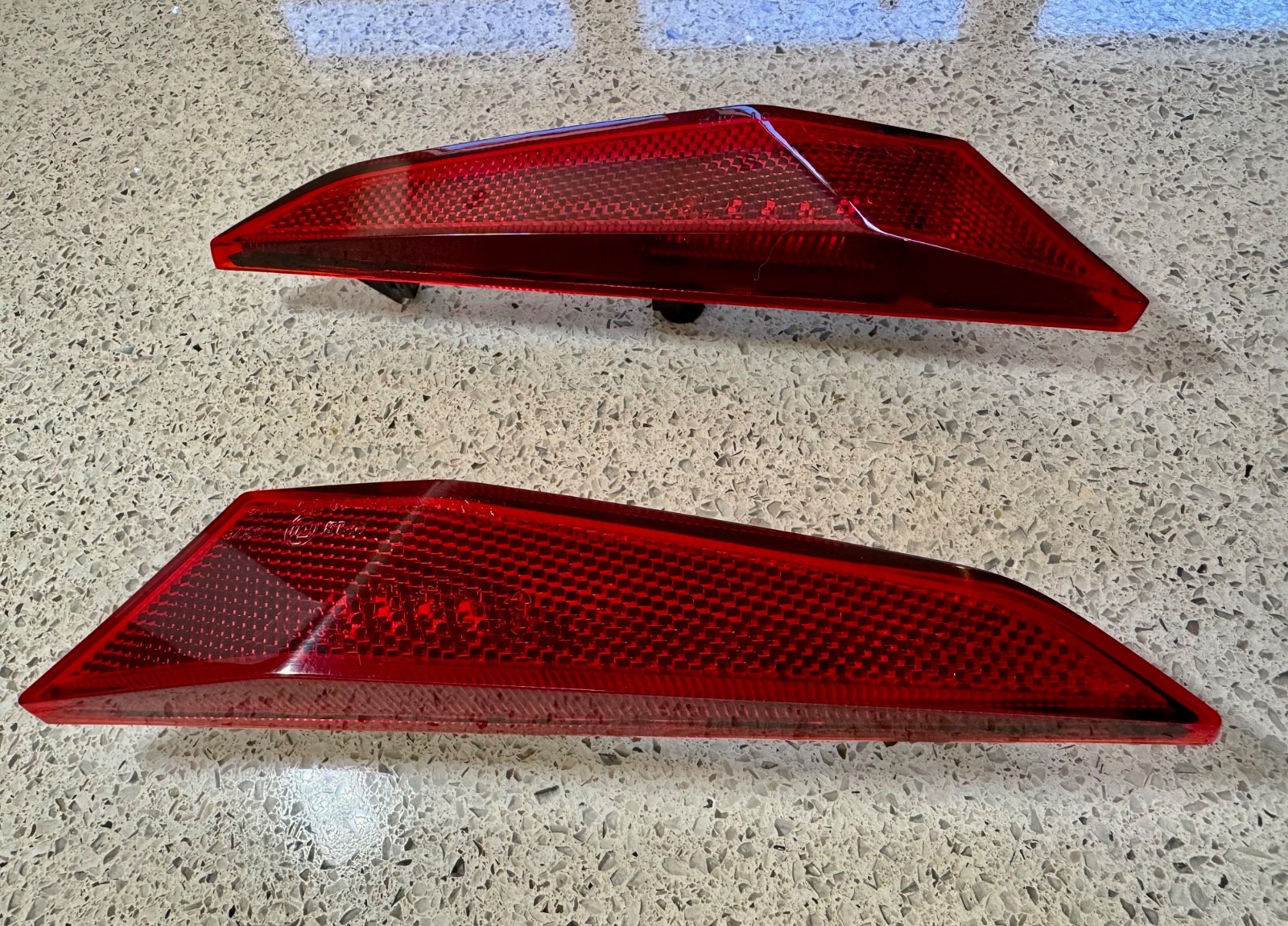 McLaren MP4-12C Rear Passenger Bumper Reflectors Used See Description!