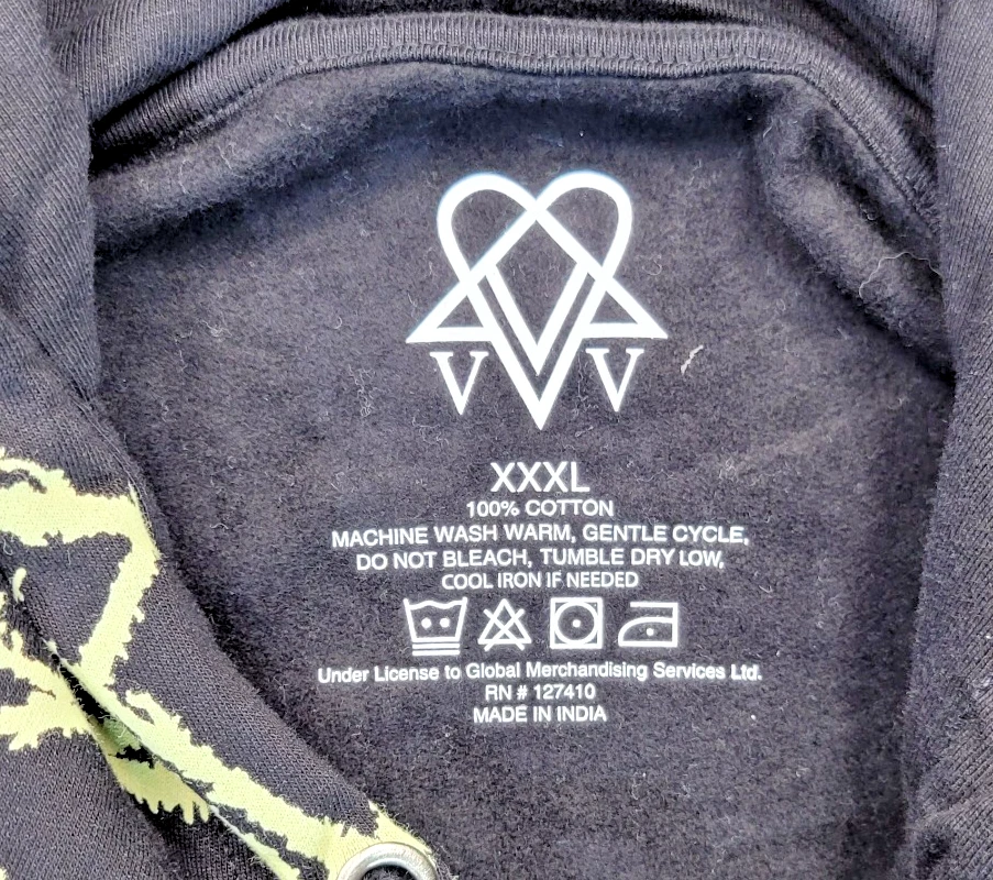 Sudadera con capucha Ville Valo HeartGram Bam Margera H.I.M. HIM All Over Print 3XL Foto 4 de 4