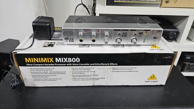 BEHRINGER Minimix MIX800 Ultra-Compact Karaoke Processor W/Voice Cancell & Echo 