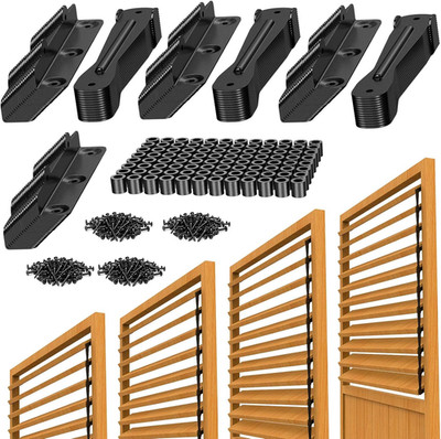 Louver Bracket Kit - Deck Sunblind System Brackets,Louver Hardware Kit,Holds up