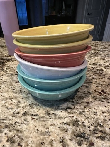 Homer Laughlin Fiestaware Soup/Cereal Bowls Total Of 6 Bowls