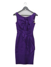 Karen Millen Bodycon Midi Dress UK6 in Purple