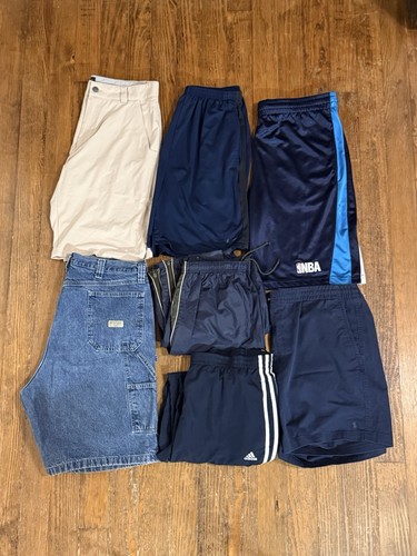 Reseller bundle lot of 7 men's shorts/pants Nike, Adidas/Oakley/NBA/Wrangler etc