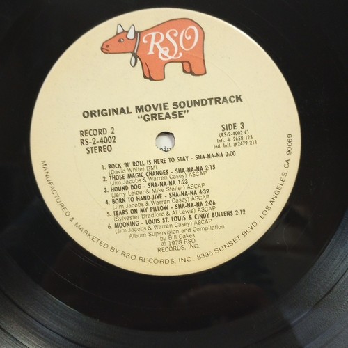 Grease Movie Soundtrack Double Album Vinyl LP Record 1st Edition 1978 - Picture 12 of 14