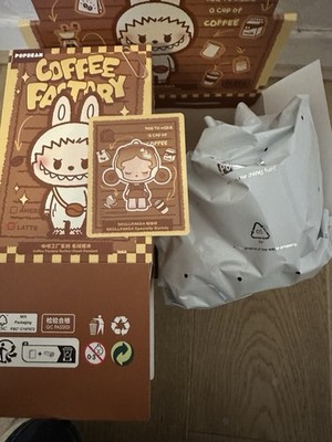 Authentischer Pop Mart/Coffee Factory Serie Plüsch Anhänger/bestätigter Skullpanda
