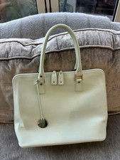 Large Leather Shoulder Bag Pale Green Ella Valentine Made in Italy High quality