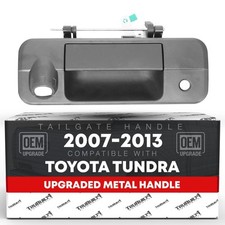 Tailgate Handle Upgraded Metal For 2007-2013 Toyota Tundra Textured Black