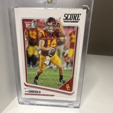 2018 Panini Score #349 Sam Darnold Rookie Card USC Trojans Football. rookie card picture