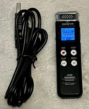 Digital Voice Recorder-EVISTR L157 16GB Voice Activated Recorder w/Playback
