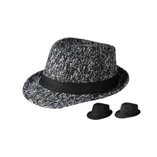 Fedora Hat for Men Winter Woolen Short Brim Felt Panama Hat Manhattan Trilby Cap