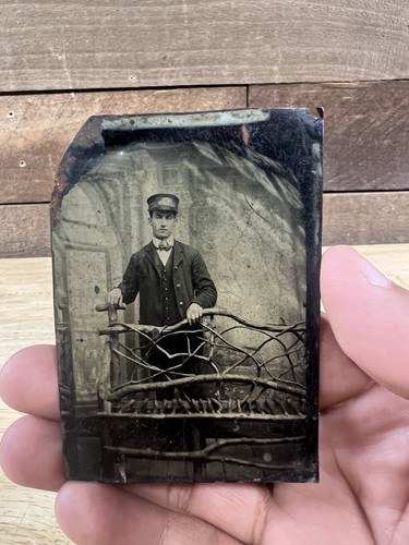 Antique Railroad Engineer Portrait Tintype CDV Photograph | eBay