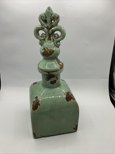 Rustic Stoneware Bottle Jar With Stopper Decorative (SN) - Picture 10 of 24