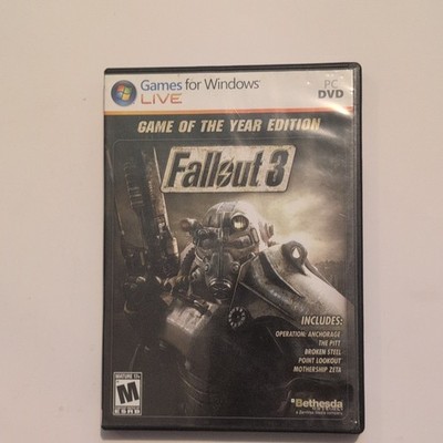 Bethesda Fallout 3 Game of the Year Edition PC RPG M 2008 Manual Included