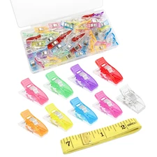 45 Pack Multipurpose Sewing Clips for Quilting and Crafts, Sewing Supplies fo...