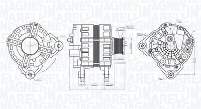 MAGNETI MARELLI Lichtmaschine Generator Lima 063736095010 12V für RENAULT TWINGO