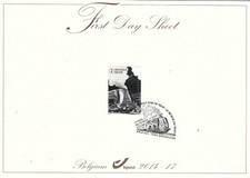 [FDS417] Belgium FDS 2014-17 Trains Railroads First Day Sheet SUPERB