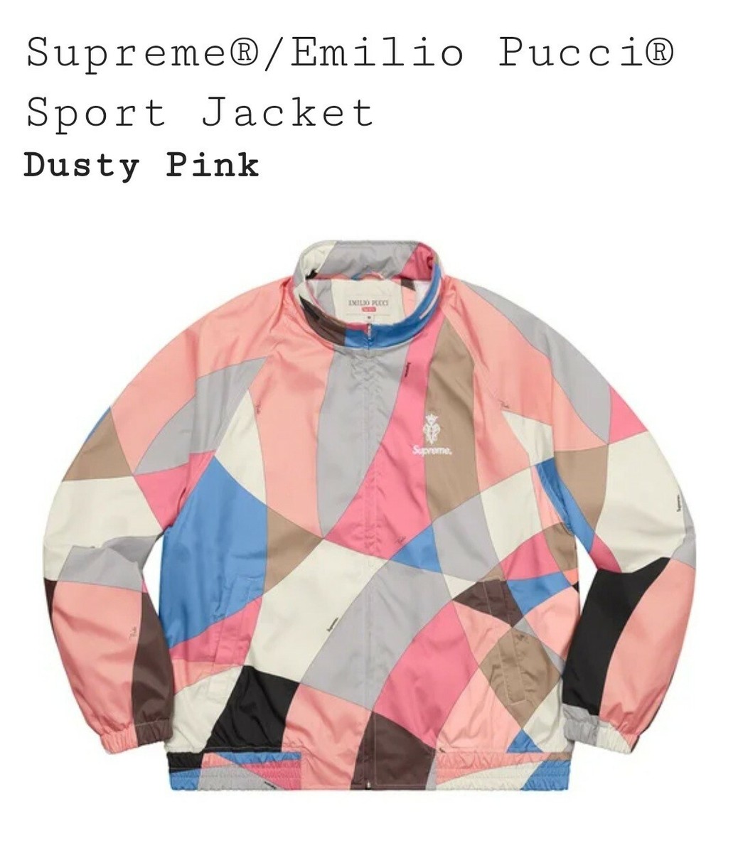 Supreme x Emilio Pucci Sport Jacket - Dusty Pink - Size M - Brand