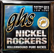 GHS Low Tune Nickel Rockers Electric Guitar Strings; gauge 11-58