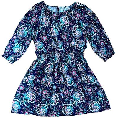 white christmas dresses Baby Gap Floral Star Pattern Denim Dress