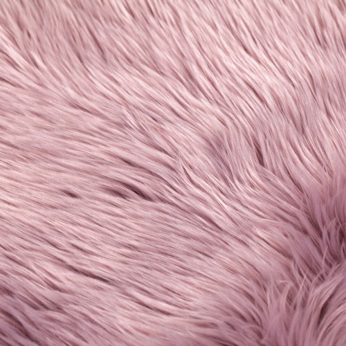 Faux Fur Sheepskin Soft Rug in Pink Grey Ivory Mauve Teal Non slip Mat - Picture 10 of 22