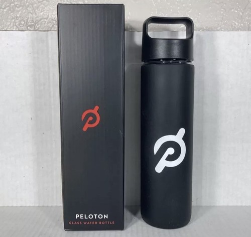 Peloton Glass Water Bottle Black Silicone Grip 19 Fl Oz (Lot Of 2