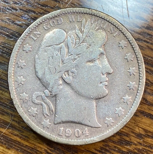 1904 Barber Half Dollar Nice Original Fine+ CHRC