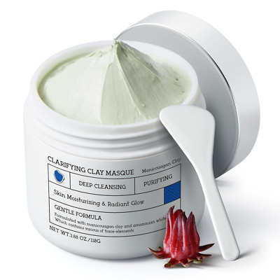 Clay Mask for Face Sensitive Skin: Triple Mud Formula, Deep Pore Cleansing, Mois