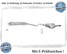 Auspuffanlage für Opel Astra G 1.6 1.8 2.2 Cabrio Coupe Auspuff Dichtung Schelle