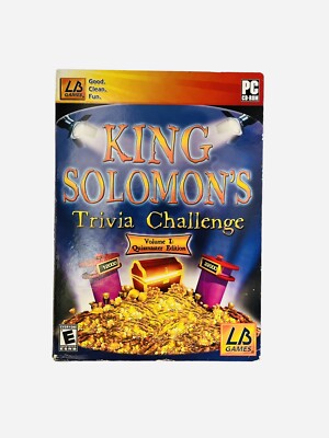 King Solomon s Trivia Challenge PC Game Sealed Quizmaster Edition Vol 1 VTG New